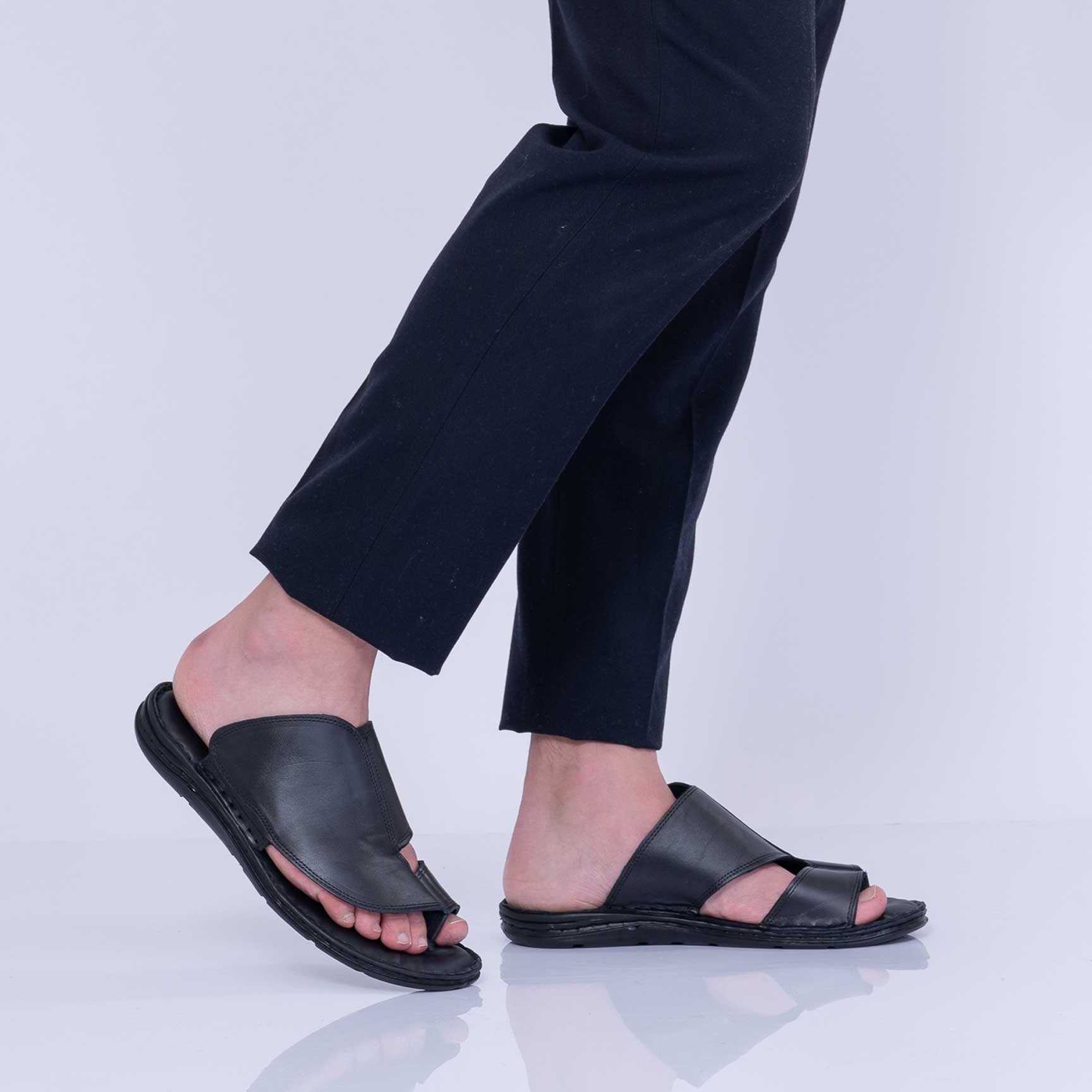 Erkek Terlik - Hakiki Deri, Yumuşak Taban 670003