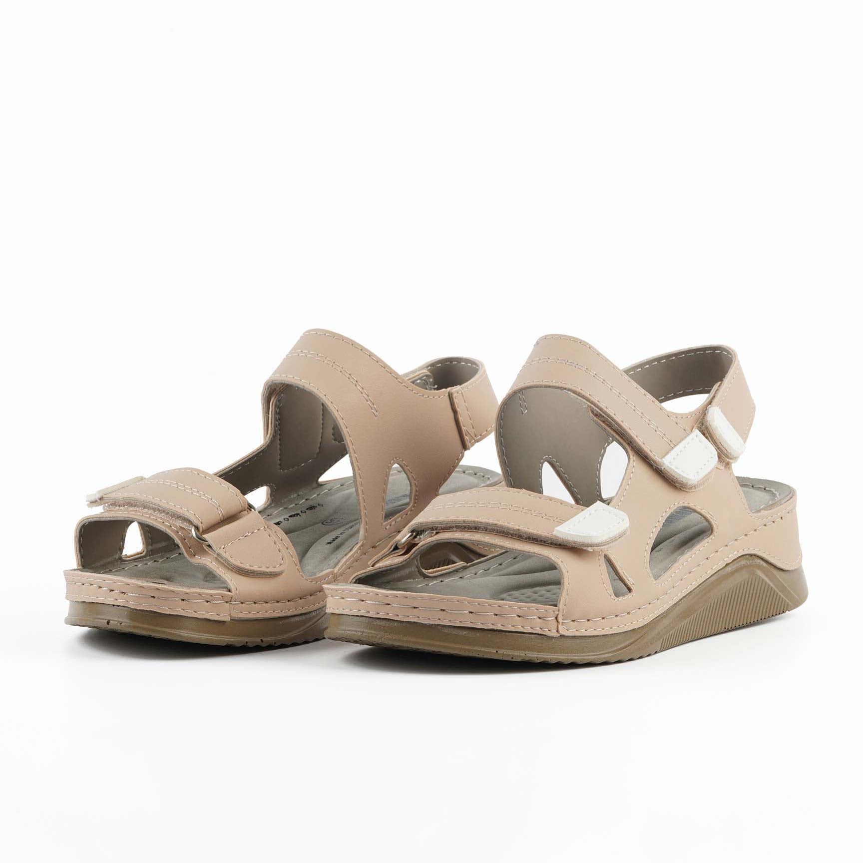 Dr. Klompa Womens Sandals 154148 Light Coffee