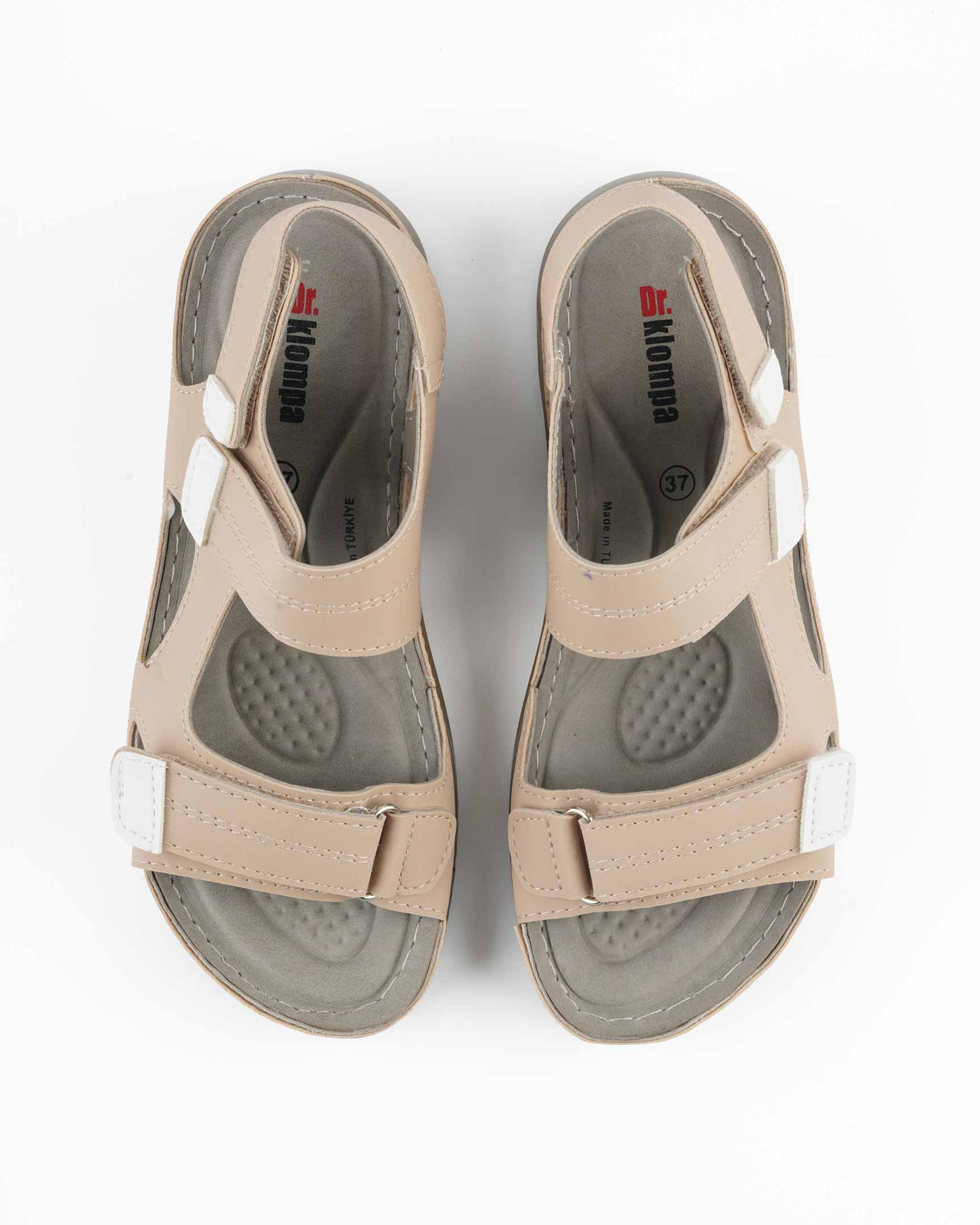 Dr. Klompa Womens Sandals 154148 Light Coffee